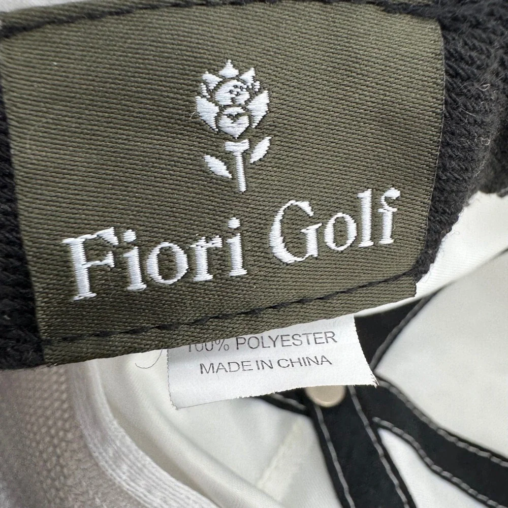 Fiori Golf Snapback Hat Mens OSFM White Good Embroidered Logo Streetwear